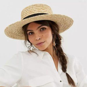 ASOS Straw Boater Hat